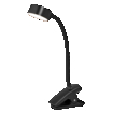 Office Line Desk Cylinder Clip 4.8W TW Dimmable Black white, upright, sw. on (thumbnail)