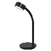 Office Line Desk Cylinder 4.8W CCT Dimmable Black white, upright, sw. on (thumbnail)