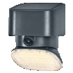 ENDURA Style Solar Turn Sensor Wall IP54 Dark Grey white, upright, sw. on (thumbnail)
