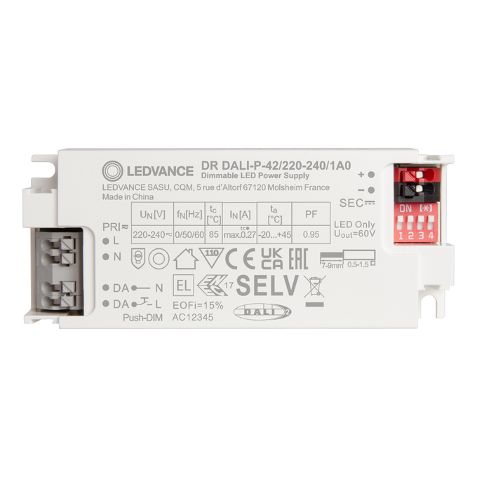 DR DALI-P  -42/220-240/1A0 white, upright