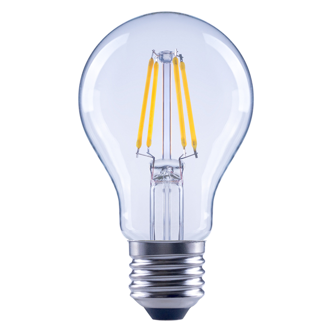 LED Classic A 60 Filament  7W 2700K Clear E27 white, upright