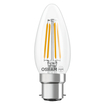 LED Star Classic B 40 Filament 3.4W 827 Clear B22d white, upright, OSRAM logo (thumbnail)