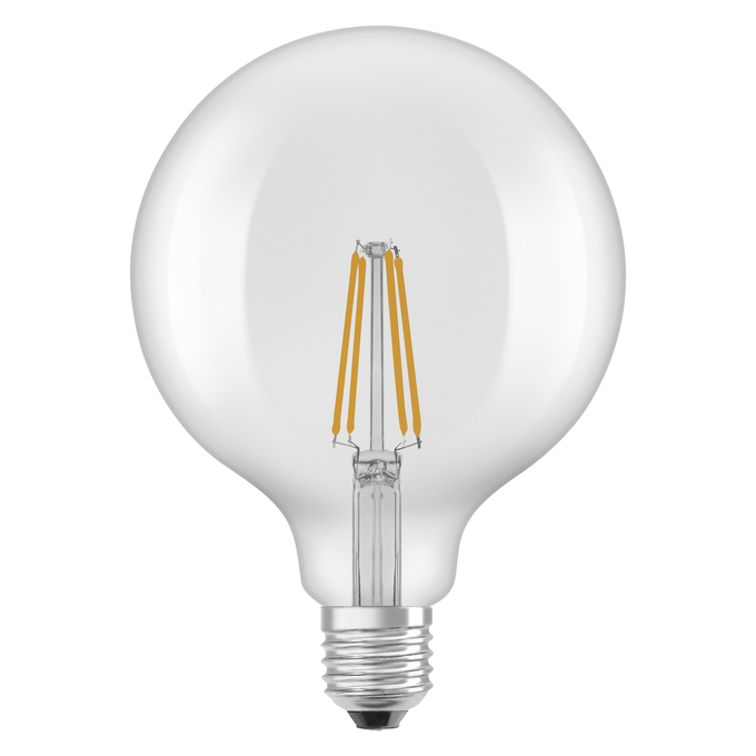 LED Classic Globe 125 60 Filament V 5.9W 827 Clear E27 white, upright