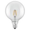 LED Star Globe 125 40 Filament 3.4W 827 Clear E27 white, upright, OSRAM logo (thumbnail)