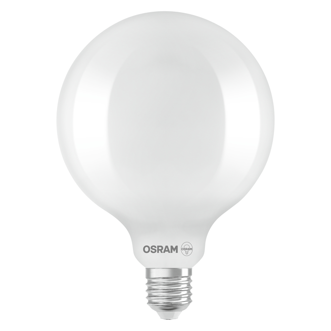 LED Star Globe125 150 Filament 17W 840 Frosted E27 white, upright, OSRAM logo