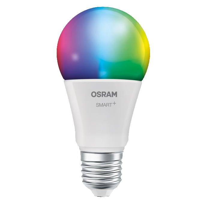 SMART+ ZIGBEE Multicolor Classic A60 9W E27 white, upright, OSRAM logo