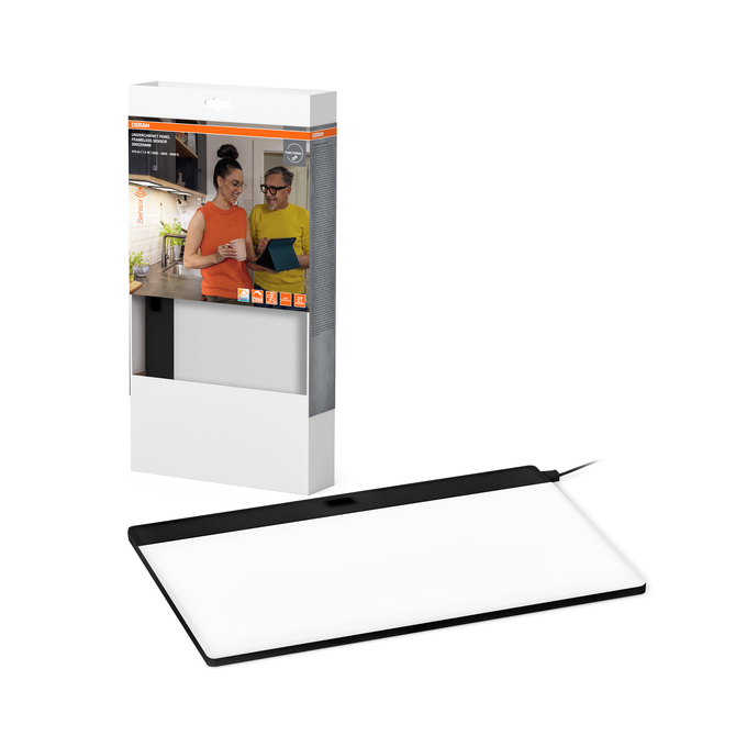 Undercabinet Panel Frameless 30x20cm CCT DIM Black Kombinirani snimak = Slika proizvoda + slika pakiranja