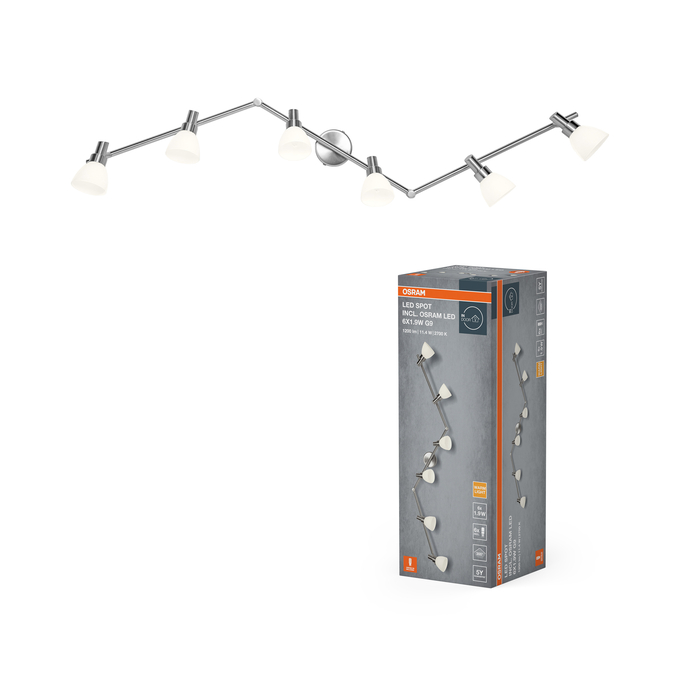 LED Spot G9 6 x 1.9W 2700K Kombinirani snimak = Slika proizvoda + slika pakiranja