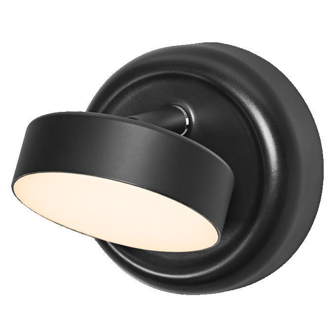 Nightlux Round  830 DIM USB Black white, upright, sw. on
