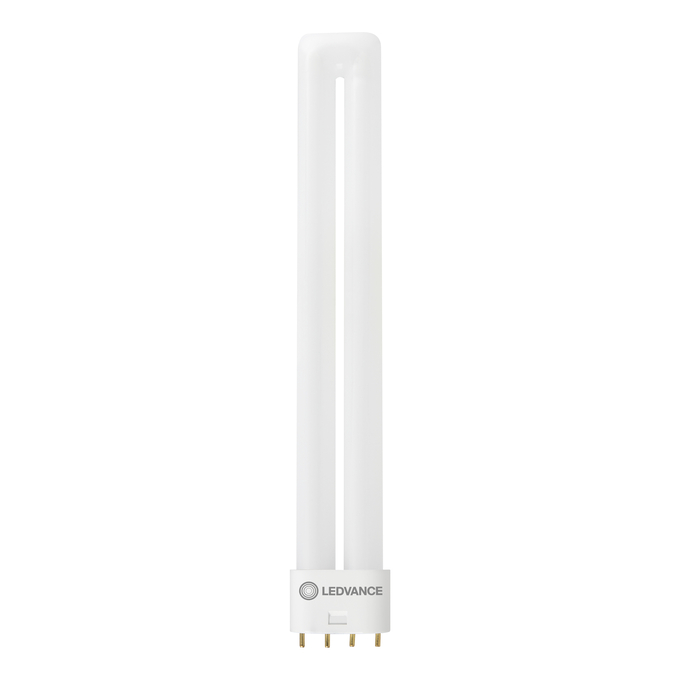 DULUX LED L18 EXTERNAL PERFORMANCE 8W 830 2G11 white, upright, LEDVANCE logo