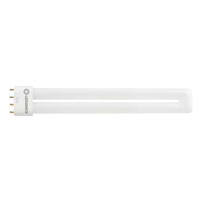 DULUX LED L18 EXTERNAL PERFORMANCE 8W 830 2G11 white, horizontal, LEDVANCE logo