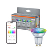 SMART+ MATTER Multicolor Spot PAR16 50 45° 4.7W GU10 Triple Pack Fotografie combinată = Fotografiede prezentare + Imagine cu ambalaj (thumbnail)