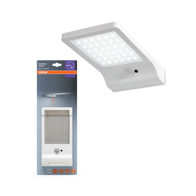 DoorLED Solar Sensor 4000K White Kombinirani snimak = Slika proizvoda + slika pakiranja