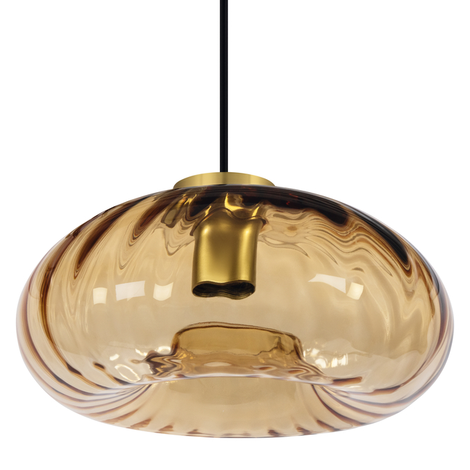 Decor Gold Glass Pendant E27 Gold