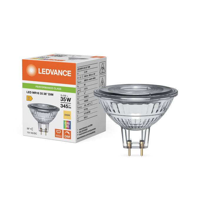 LED MR16 35 36° DIM P 3.4W 930 GU5.3 Kombinirani snimak = Slika proizvoda + slika pakiranja
