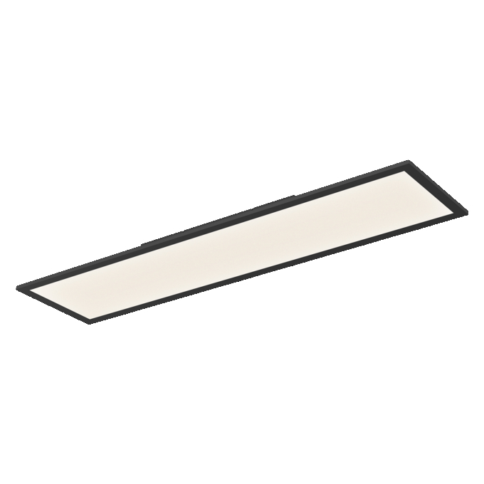 Essential Panel Rectangular 1000x250mm 24W 840 Black white, upright, sw. on