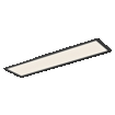 Essential Panel Rectangular 1000x250mm 24W 840 Black white, upright, sw. on (thumbnail)