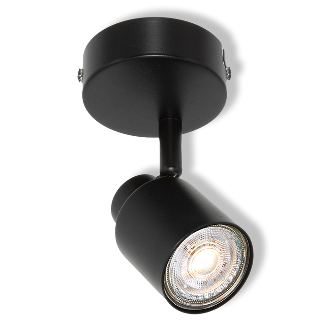 LED SPOT PRIMAL 1XGU10 ROUND BLACK