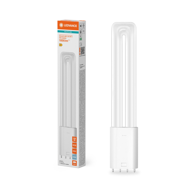 DULUX LED L18 HF & AC MAINS VALUE  8W 865 2G11 Kombinirani snimak = Slika proizvoda + slika pakiranja