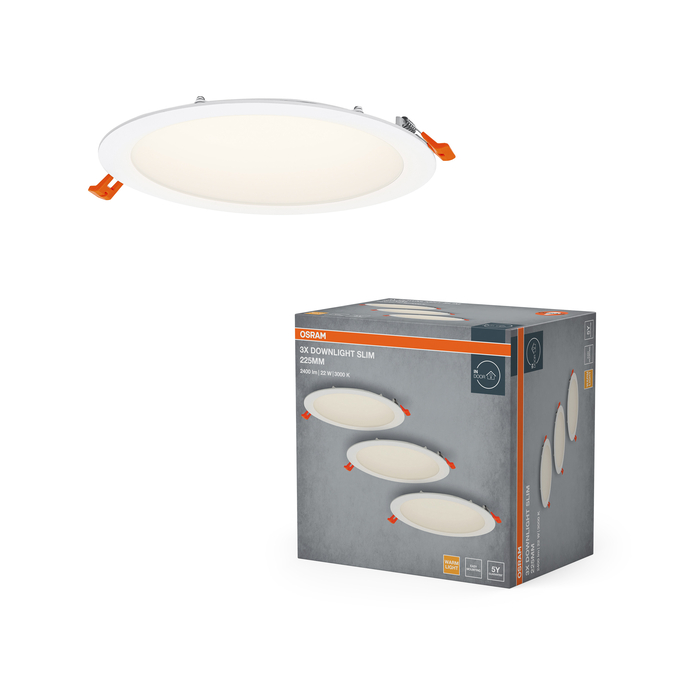 LED spot and downlight recess slim 225mm 22W 830 White Kombinirani snimak = Slika proizvoda + slika pakiranja