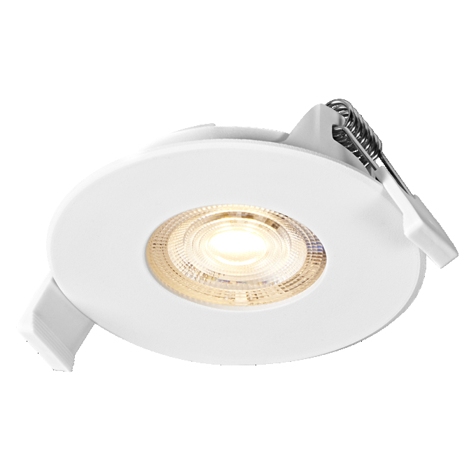 LED Spot Set DIM Recess IP65 4.9W 827 36° White white, upright, sw. on