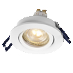 Spot Set Recess GU10 Dim Adjustable Click 3.7W 827 White white, upright, sw. on (thumbnail)