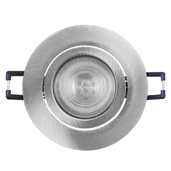 Spot Set Recess GU10 Dim Adjustable Click 3.7W 827 Satin Nickel white, upright, alternat