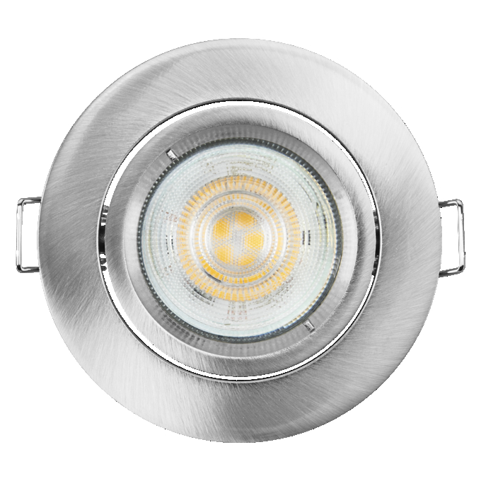 Spot Set Recess Twistlock GU10 Adjustable 2.6W 827 Satin Nickel white, upright, alternat