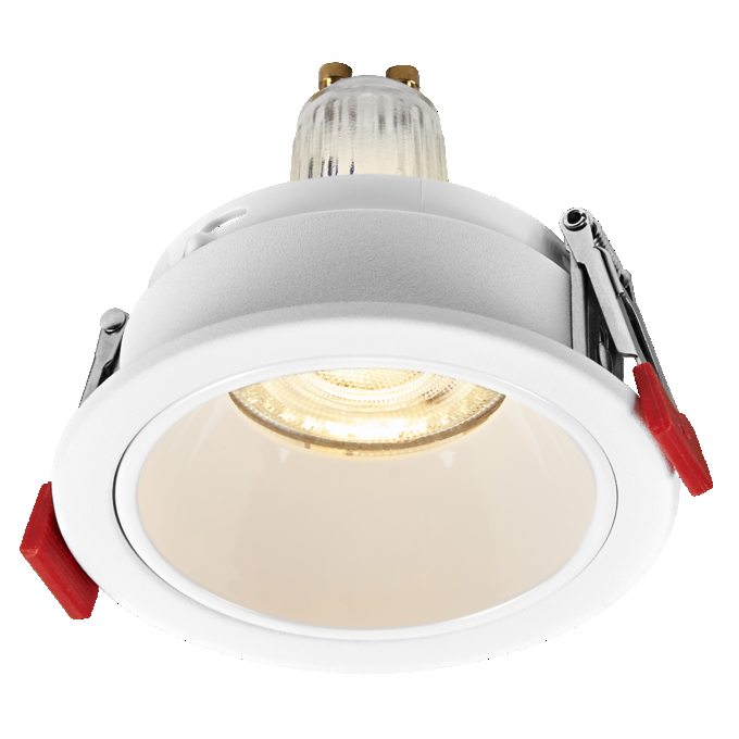 Spot Set Recess GU10 Press 4.5W 827 White white, upright, sw. on
