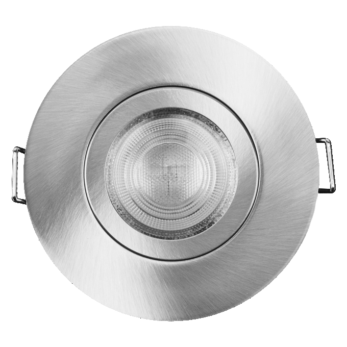 Spot Set Recess GU10 IP65 Press 4.5W 827 Satin Nickel white, upright, alternat