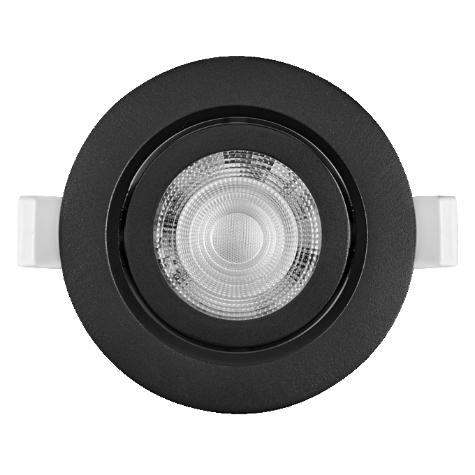Spot Set Recess Simple DIM 4.9W 827 40° Black white, upright, alternat