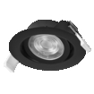 Spot Set Recess Simple DIM 4.9W 827 40° Black white, upright (thumbnail)