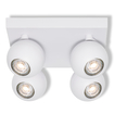 LED SPOT SPHERAL WHITE 4XGU10 PLATE white, upright (thumbnail)