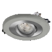 Concrete Spot GU10 Bright 4.5W Satin Nickel white, upright (thumbnail)