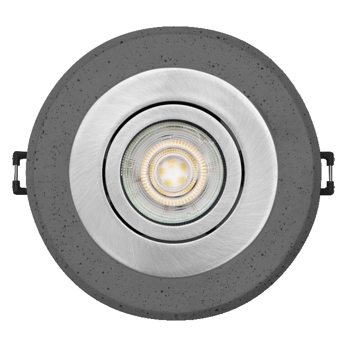 Concrete Spot GU10 Dark  4.5W Satin Nickel white, upright, alternat