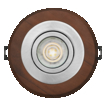 Wood Spot GU10 Dark  4.5W Satin Nickel white, upright, alternat (thumbnail)