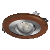 Wood Spot GU10 Dark  4.5W Satin Nickel white, upright (thumbnail)