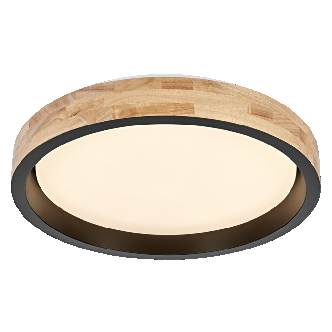 Orbis Mariano 410mm 24W 830 Click DIM Wood and Black white, upright, sw. on