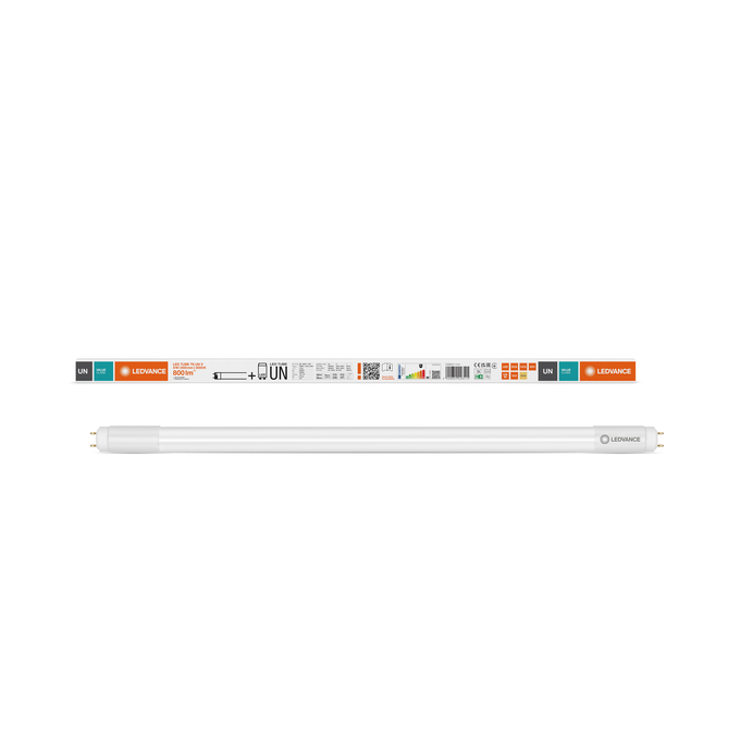 LED TUBE T8 UNIVERSAL VALUE 600 mm 8W 830 Fotografie combinată = Fotografiede prezentare + Imagine cu ambalaj