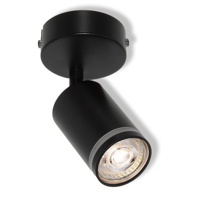 LED SPOT PULSE BLACK 1XGU10 ROUND