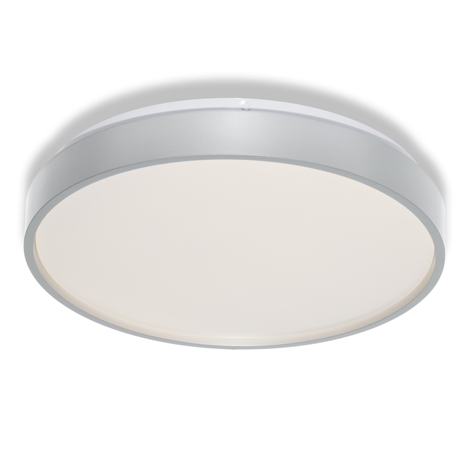 CEILING LUXO ⌀ 32 cm 18W 3000K IP20 SILVER white, upright, sw. on