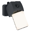 ENDURA Style USB Volt Flood Adjustable Sensor IP54 Dark Grey white, upright, sw. on (thumbnail)