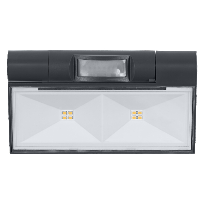 ENDURA Style USB Adjustable Up-Down Double Sensor IP44 Dark Grey white, upright, alternat