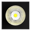Ceiling Square 7W 840 SYM24 BK white, bottom view (thumbnail)