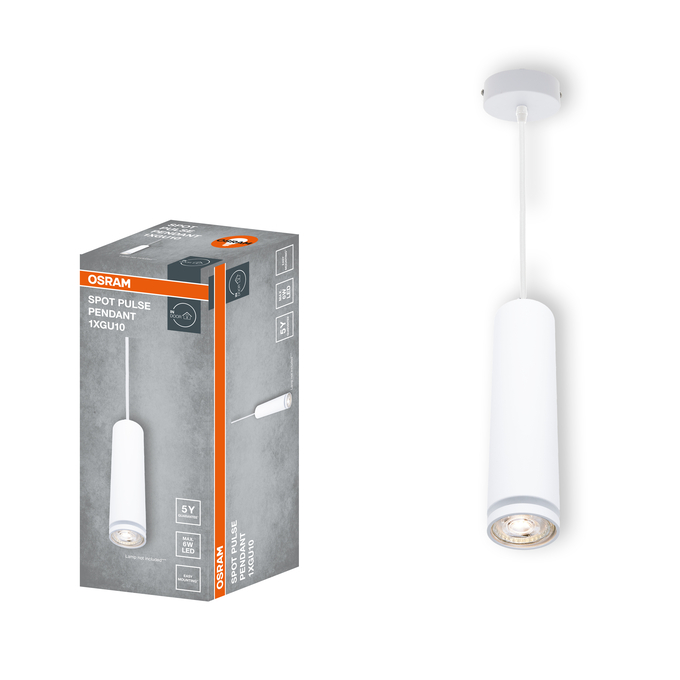 LED SPOT PULSE WHITE 1XGU10 PENDANT