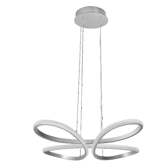 Decor Butterfly Pendant 40W Tunable White DIM Remote Control Silver
