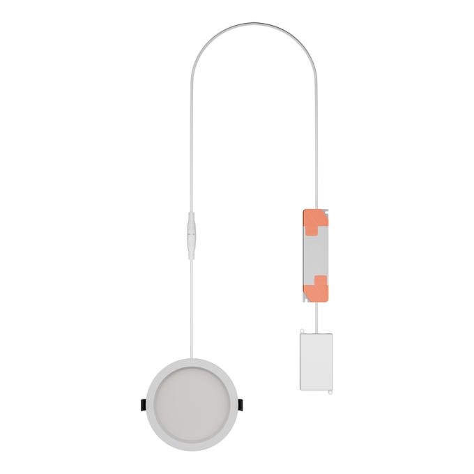DL CMFT HE DA D150 P 15W 830 OP WT white, diagonal
