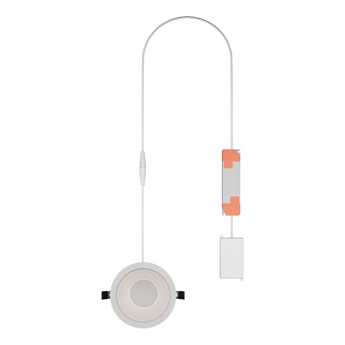 DL CMFT HE DA D150 P 15W 840 U19 WT white, diagonal
