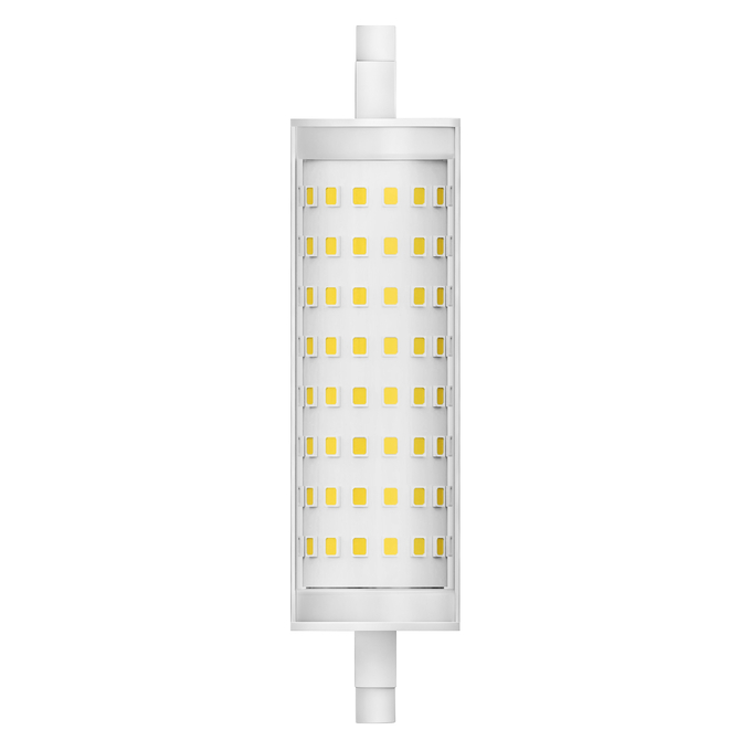 LED Line 118 125 300° V 15W 827 Clear R7s white, upright