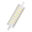 LED Line 118 125 300° V 15W 827 Clear R7s white, diagonal (thumbnail)